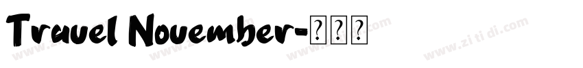 Travel November字体转换